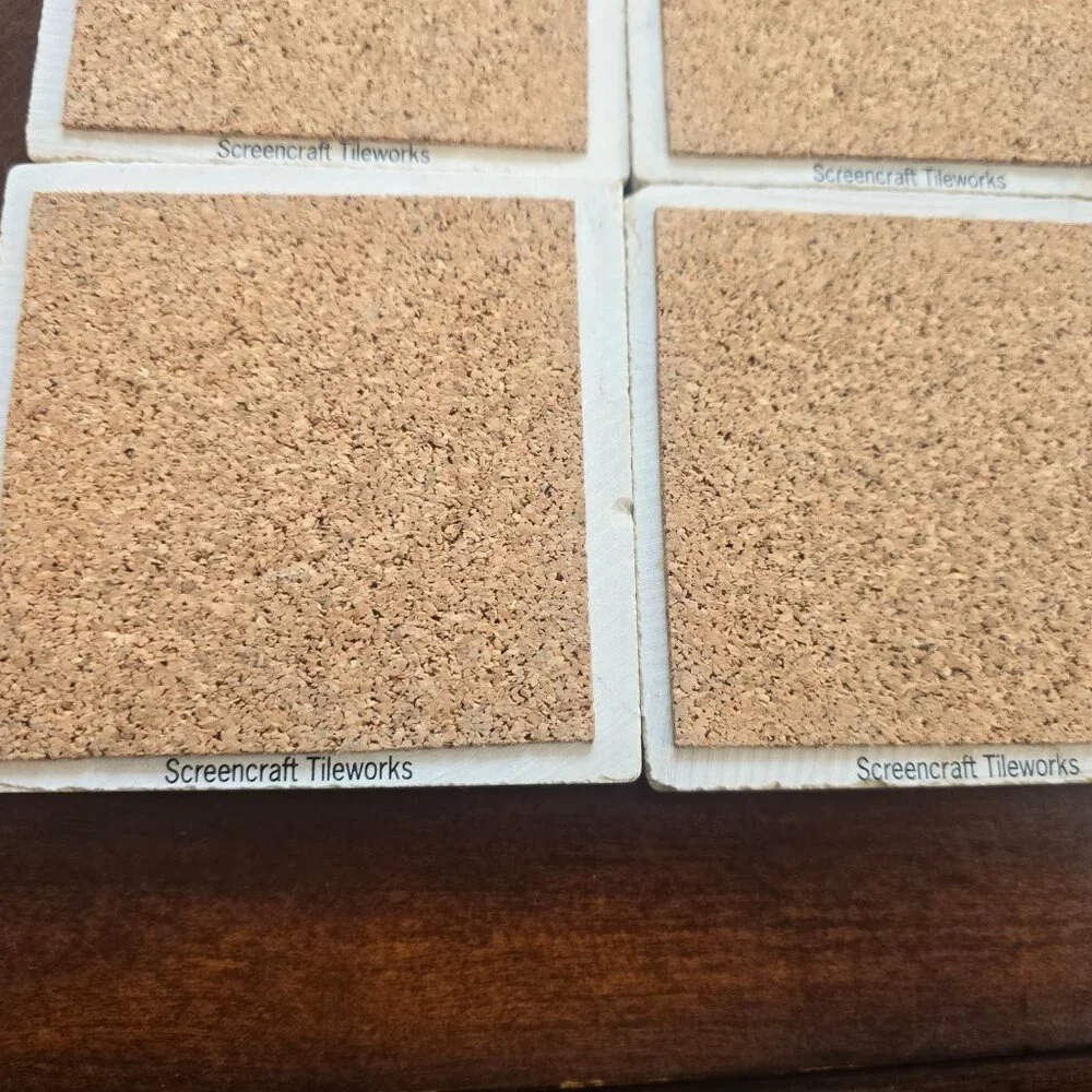 Screen Craft Tile Works Botticino Tumbled Marble Coaster of Alaska Anchorage.